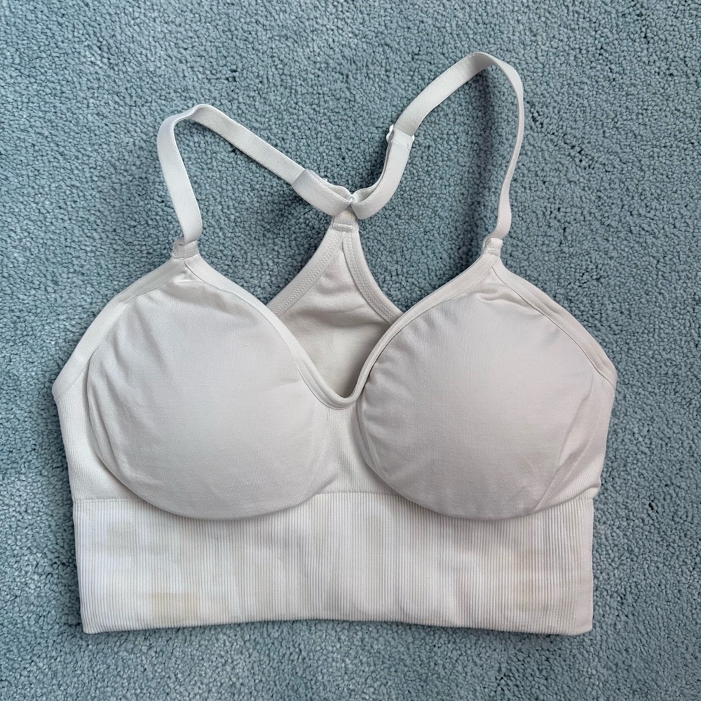 Under Armour Seamless Sports Bras Bundle Set - White, Orange, Black, Purple Lot - Picture 6 of 11